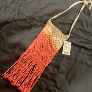 Crochet umbre fringe bag